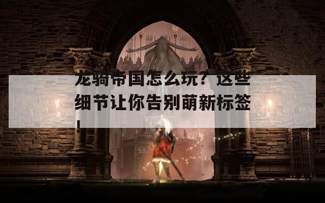 龙骑帝国怎么玩？这些细节让你告别萌新标签！