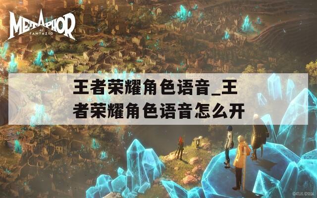 王者荣耀角色语音_王者荣耀角色语音怎么开